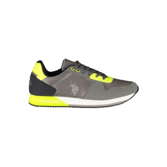 U.S. POLO ASSN. Grigio Polyurethane Men Men's Sneaker